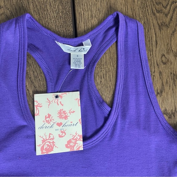 Derek Heart Purple Asymmetrical Hem Dress Size S - Picture 8 of 8